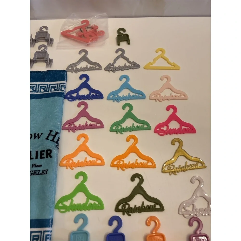 Rainbow High Accessory Lot Towels, Hangers, Makeup,‎ Computer, Phone, Ect New